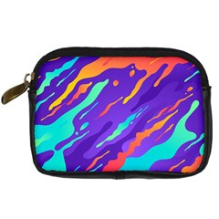 Multicolored-abstract-background Digital Camera Leather Case by Salman4z