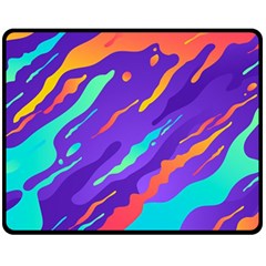 Multicolored-abstract-background Two Sides Fleece Blanket (medium) by Salman4z