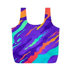 Multicolored-abstract-background Full Print Recycle Bag (m) by Salman4z