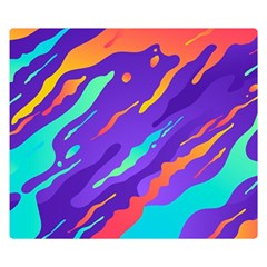 Multicolored-abstract-background Two Sides Premium Plush Fleece Blanket (small) by Salman4z