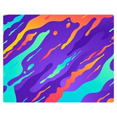 Multicolored-abstract-background Two Sides Premium Plush Fleece Blanket (medium) by Salman4z