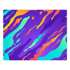 Multicolored-abstract-background Two Sides Premium Plush Fleece Blanket (large) by Salman4z