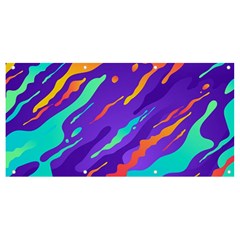 Multicolored-abstract-background Banner And Sign 8  X 4  by Salman4z