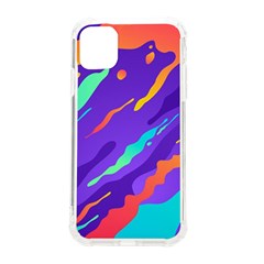 Multicolored-abstract-background Iphone 11 Tpu Uv Print Case by Salman4z