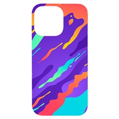 Multicolored-abstract-background Iphone 14 Pro Max Black Uv Print Case by Salman4z