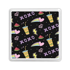 Cute-girl-things-seamless-background Memory Card Reader (square) by Salman4z