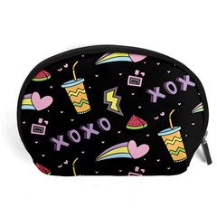 Cute-girl-things-seamless-background Accessory Pouch (large) by Salman4z