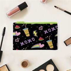 Cute-girl-things-seamless-background Cosmetic Bag (xs) by Salman4z