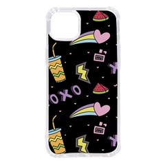 Cute-girl-things-seamless-background Iphone 14 Plus Tpu Uv Print Case