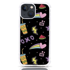 Cute-girl-things-seamless-background Iphone 13 Mini Tpu Uv Print Case