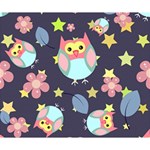 Owl-stars-pattern-background Deluxe Canvas 14  x 11  (Stretched) 14  x 11  x 1.5  Stretched Canvas