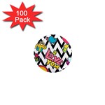 Vector-romantic-love-seamless-pattern 1  Mini Magnets (100 pack)  Front