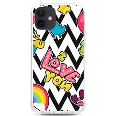 Vector-romantic-love-seamless-pattern Iphone 12/12 Pro Tpu Uv Print Case by Salman4z