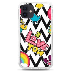 Vector-romantic-love-seamless-pattern Iphone 12 Mini Tpu Uv Print Case	 by Salman4z