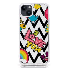 Vector-romantic-love-seamless-pattern Iphone 14 Plus Tpu Uv Print Case by Salman4z