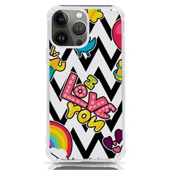 Vector-romantic-love-seamless-pattern Iphone 13 Pro Max Tpu Uv Print Case by Salman4z