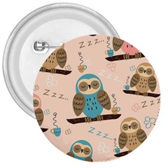 Seamless-pattern-owls-dream-cute-style-pajama-fabric 3  Buttons by Salman4z