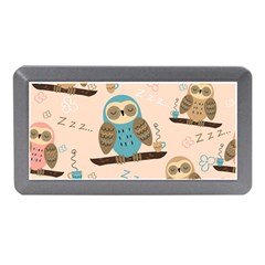 Seamless-pattern-owls-dream-cute-style-pajama-fabric Memory Card Reader (mini) by Salman4z