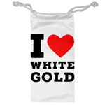 I love white gold  Jewelry Bag Front