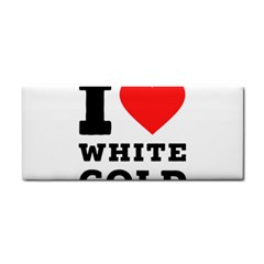 I Love White Gold  Hand Towel by ilovewhateva