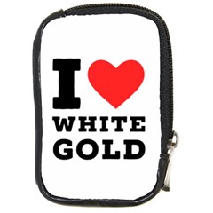 I Love White Gold  Compact Camera Leather Case by ilovewhateva