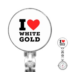 I Love White Gold  Stainless Steel Nurses Watch by ilovewhateva