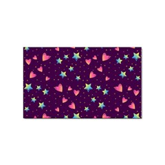 Colorful-stars-hearts-seamless-vector-pattern Sticker Rectangular (10 Pack) by Salman4z