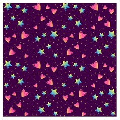 Colorful-stars-hearts-seamless-vector-pattern Lightweight Scarf  by Salman4z