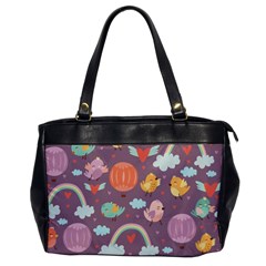 Cute-seamless-pattern-with-doodle-birds-balloons Oversize Office Handbag by Salman4z