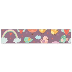 Cute-seamless-pattern-with-doodle-birds-balloons Small Premium Plush Fleece Scarf by Salman4z