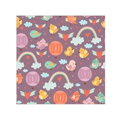 Cute-seamless-pattern-with-doodle-birds-balloons Square Satin Scarf (30  X 30 ) by Salman4z