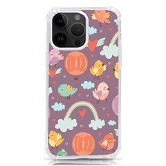 Cute-seamless-pattern-with-doodle-birds-balloons Iphone 14 Pro Max Tpu Uv Print Case