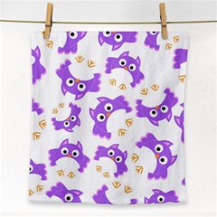 Purple-owl-pattern-background Face Towel by Salman4z