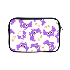 Purple-owl-pattern-background Apple Ipad Mini Zipper Cases by Salman4z