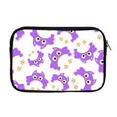 Purple-owl-pattern-background Apple Macbook Pro 17  Zipper Case by Salman4z