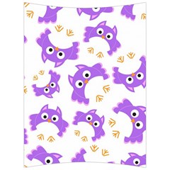 Purple-owl-pattern-background Back Support Cushion by Salman4z