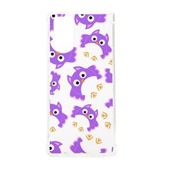 Purple-owl-pattern-background Samsung Galaxy Note 20 Tpu Uv Case by Salman4z