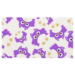 Purple-owl-pattern-background Banner And Sign 7  X 4  by Salman4z