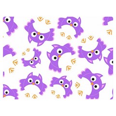 Purple-owl-pattern-background Premium Plush Fleece Blanket (extra Small) by Salman4z