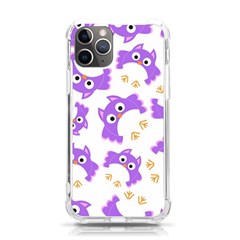 Purple-owl-pattern-background Iphone 11 Pro 5 8 Inch Tpu Uv Print Case by Salman4z