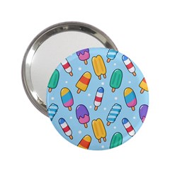 Cute-kawaii-ice-cream-seamless-pattern 2 25  Handbag Mirrors by Salman4z