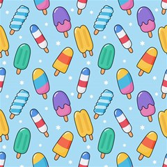 Cute-kawaii-ice-cream-seamless-pattern Play Mat (square) by Salman4z