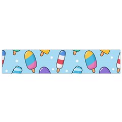 Cute-kawaii-ice-cream-seamless-pattern Small Premium Plush Fleece Scarf by Salman4z