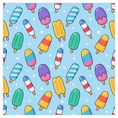 Cute-kawaii-ice-cream-seamless-pattern Lightweight Scarf  by Salman4z