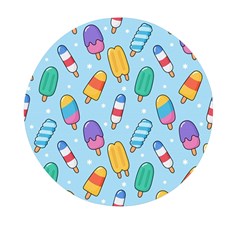 Cute-kawaii-ice-cream-seamless-pattern Mini Round Pill Box (pack Of 3) by Salman4z