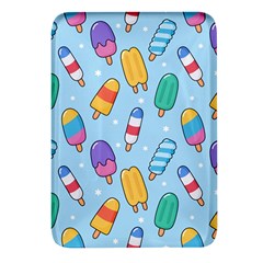 Cute-kawaii-ice-cream-seamless-pattern Rectangular Glass Fridge Magnet (4 Pack) by Salman4z