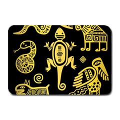 Mexican-culture-golden-tribal-icons Plate Mats by Salman4z