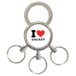 I love galaxy  3-Ring Key Chain Front