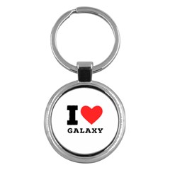 I Love Galaxy  Key Chain (round) by ilovewhateva