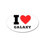 I love galaxy  Sticker Oval (10 pack) Front